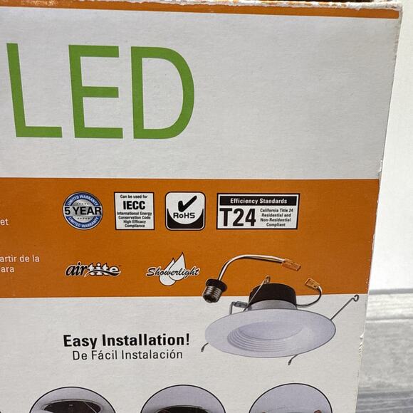 Halo Lighting LT560WH6930R 5-in or 6-in 600 lumens Recessed LED Baffle-Lot of 4 - Picture 10 of 12